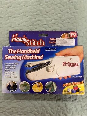 New in the box Handy Stitch Handheld Sewing Machine - White